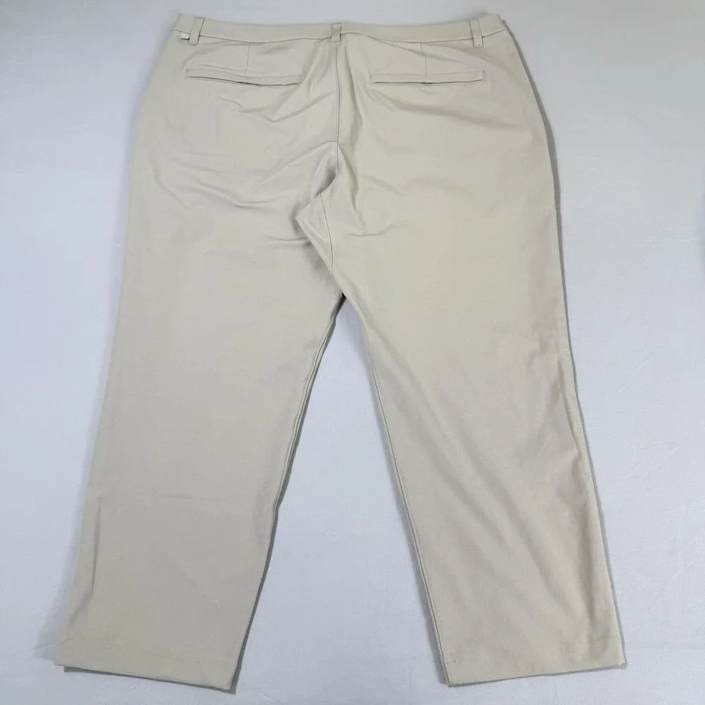 Lululemon‎ Commission Pants Mens 40x28 5 Pocket Chino Beige Performance Stretch